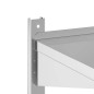 vidaXL Wandregal mit 2 Böden 50x30x48 cm Silbern Edelstahl vidaXL Wandregal mit 2 Böden 50x30x48 cm Silbern Edelstahl