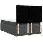 vidaXL Boxspringbett mit Matratze Dunkelgrau 160x200 cm Stoff vidaXL Boxspringbett mit Matratze Dunkelgrau 160x200 cm Stoff