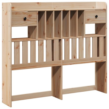 vidaXL Kopfteil mit Stauraum 120 cm Massivholz Kiefer