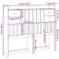 vidaXL Kopfteil mit Stauraum 120 cm Massivholz Kiefer vidaXL Kopfteil mit Stauraum 120 cm Massivholz Kiefer