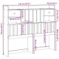 vidaXL Kopfteil mit Stauraum Weiß 135 cm Massivholz Kiefer vidaXL Kopfteil mit Stauraum Weiß 135 cm Massivholz Kiefer