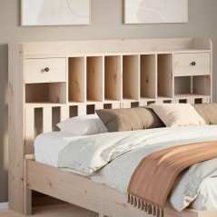 vidaXL Kopfteil mit Stauraum 150 cm Massivholz Kiefer