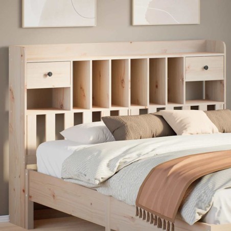 vidaXL Kopfteil mit Stauraum 150 cm Massivholz Kiefer
