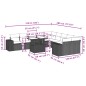 vidaXL 11-tlg. Garten-Sofagarnitur mit Kissen Braun Poly Rattan vidaXL 11-tlg. Garten-Sofagarnitur mit Kissen Braun Poly Rattan