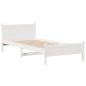 vidaXL Massivholzbett ohne Matratze Weiß 90x190 cm Kiefernholz vidaXL Massivholzbett ohne Matratze Weiß 90x190 cm Kiefernholz