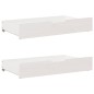 vidaXL Massivholzbett ohne Matratze Weiß 90x190 cm Kiefernholz vidaXL Massivholzbett ohne Matratze Weiß 90x190 cm Kiefernholz