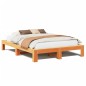 vidaXL Massivholzbett ohne Matratze Wachsbraun 150x200 cm Kiefernholz vidaXL Massivholzbett ohne Matratze Wachsbraun 150x200 cm Kiefernholz