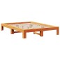 vidaXL Massivholzbett ohne Matratze Wachsbraun 150x200 cm Kiefernholz vidaXL Massivholzbett ohne Matratze Wachsbraun 150x200 cm Kiefernholz