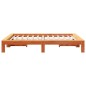 vidaXL Massivholzbett ohne Matratze Wachsbraun 150x200 cm Kiefernholz vidaXL Massivholzbett ohne Matratze Wachsbraun 150x200 cm Kiefernholz