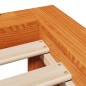 vidaXL Massivholzbett ohne Matratze Wachsbraun 150x200 cm Kiefernholz vidaXL Massivholzbett ohne Matratze Wachsbraun 150x200 cm Kiefernholz