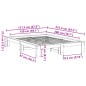 vidaXL Massivholzbett ohne Matratze Wachsbraun 150x200 cm Kiefernholz vidaXL Massivholzbett ohne Matratze Wachsbraun 150x200 cm Kiefernholz