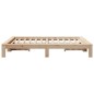 vidaXL Massivholzbett ohne Matratze 150x200 cm Kiefernholz vidaXL Massivholzbett ohne Matratze 150x200 cm Kiefernholz