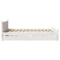 vidaXL Massivholzbett ohne Matratze Weiß 135x190 cm Kiefernholz vidaXL Massivholzbett ohne Matratze Weiß 135x190 cm Kiefernholz