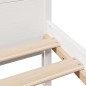 vidaXL Massivholzbett ohne Matratze Weiß 135x190 cm Kiefernholz vidaXL Massivholzbett ohne Matratze Weiß 135x190 cm Kiefernholz
