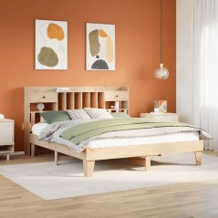 vidaXL Massivholzbett ohne Matratze 200x200 cm Kiefer