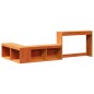 vidaXL Nachttisch mit Schreibtisch Wachsbraun 232x112x75 cm Massivholz vidaXL Nachttisch mit Schreibtisch Wachsbraun 232x112x75 cm Massivholz