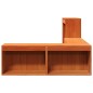 vidaXL Nachttisch mit Schreibtisch Wachsbraun 232x112x75 cm Massivholz vidaXL Nachttisch mit Schreibtisch Wachsbraun 232x112x75 cm Massivholz