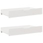 vidaXL Massivholzbett ohne Matratze Weiß 75x190 cm Kiefernholz vidaXL Massivholzbett ohne Matratze Weiß 75x190 cm Kiefernholz
