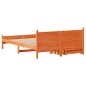 vidaXL Massivholzbett ohne Matratze Wachsbraun 120x190 cm Kiefernholz vidaXL Massivholzbett ohne Matratze Wachsbraun 120x190 cm Kiefernholz