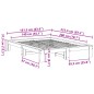 vidaXL Massivholzbett ohne Matratze Wachsbraun 140x200 cm Kiefernholz vidaXL Massivholzbett ohne Matratze Wachsbraun 140x200 cm Kiefernholz