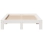 vidaXL Massivholzbett ohne Matratze Weiß 120x200 cm Kiefernholz vidaXL Massivholzbett ohne Matratze Weiß 120x200 cm Kiefernholz