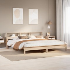 vidaXL Massivholzbett ohne Matratze 200x200 cm Kiefer