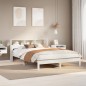 vidaXL Massivholzbett ohne Matratze Weiß 140x200 cm Kiefernholz vidaXL Massivholzbett ohne Matratze Weiß 140x200 cm Kiefernholz
