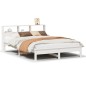 vidaXL Massivholzbett ohne Matratze Weiß 140x200 cm Kiefernholz vidaXL Massivholzbett ohne Matratze Weiß 140x200 cm Kiefernholz
