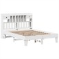vidaXL Massivholzbett ohne Matratze Weiß 140x200 cm Kiefernholz vidaXL Massivholzbett ohne Matratze Weiß 140x200 cm Kiefernholz
