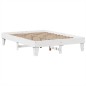vidaXL Massivholzbett ohne Matratze Weiß 140x200 cm Kiefernholz vidaXL Massivholzbett ohne Matratze Weiß 140x200 cm Kiefernholz