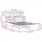 vidaXL Massivholzbett ohne Matratze Weiß 160x200 Kiefernholz vidaXL Massivholzbett ohne Matratze Weiß 160x200 Kiefernholz