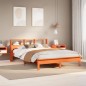 vidaXL Massivholzbett ohne Matratze Wachsbraun 160x200 Kiefernholz vidaXL Massivholzbett ohne Matratze Wachsbraun 160x200 Kiefernholz