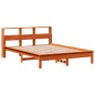 vidaXL Massivholzbett ohne Matratze Wachsbraun 160x200 Kiefernholz vidaXL Massivholzbett ohne Matratze Wachsbraun 160x200 Kiefernholz