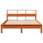 vidaXL Massivholzbett ohne Matratze Wachsbraun 160x200 Kiefernholz vidaXL Massivholzbett ohne Matratze Wachsbraun 160x200 Kiefernholz