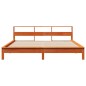 vidaXL Massivholzbett ohne Matratze Wachsbraun 200x200 Kiefernholz vidaXL Massivholzbett ohne Matratze Wachsbraun 200x200 Kiefernholz