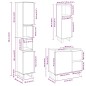 vidaXL 3-tlg. Badmöbel-Set Sonoma-Eiche Holzwerkstoff vidaXL 3-tlg. Badmöbel-Set Sonoma-Eiche Holzwerkstoff