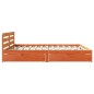 vidaXL Massivholzbett ohne Matratze Wachsbraun 180x200 Kiefernholz vidaXL Massivholzbett ohne Matratze Wachsbraun 180x200 Kiefernholz