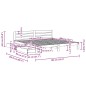 vidaXL Massivholzbett ohne Matratze Wachsbraun 180x200 Kiefernholz vidaXL Massivholzbett ohne Matratze Wachsbraun 180x200 Kiefernholz