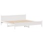 vidaXL Massivholzbett ohne Matratze Weiß 200x200 cm Kiefernholz vidaXL Massivholzbett ohne Matratze Weiß 200x200 cm Kiefernholz
