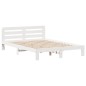 vidaXL Massivholzbett ohne Matratze Weiß 150x200 cm Kiefernholz vidaXL Massivholzbett ohne Matratze Weiß 150x200 cm Kiefernholz