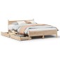 vidaXL Massivholzbett ohne Matratze 150x200 cm Kiefernholz vidaXL Massivholzbett ohne Matratze 150x200 cm Kiefernholz
