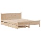 vidaXL Massivholzbett ohne Matratze 150x200 cm Kiefernholz vidaXL Massivholzbett ohne Matratze 150x200 cm Kiefernholz
