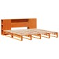 vidaXL Massivholzbett ohne Matratze Wachsbraun 200x200 Massivholz vidaXL Massivholzbett ohne Matratze Wachsbraun 200x200 Massivholz