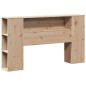 vidaXL Massivholzbett mit Regal ohne Matratze 140x200 cm vidaXL Massivholzbett mit Regal ohne Matratze 140x200 cm
