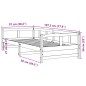 vidaXL Tagesbett mit Matratze 90x190 cm Massivholz Kiefer vidaXL Tagesbett mit Matratze 90x190 cm Massivholz Kiefer