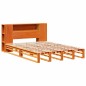 vidaXL Massivholzbett ohne Matratze Wachsbraun 150x200 cm Massivholz vidaXL Massivholzbett ohne Matratze Wachsbraun 150x200 cm Massivholz