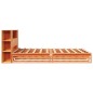 vidaXL Massivholzbett ohne Matratze Wachsbraun 150x200 cm Massivholz vidaXL Massivholzbett ohne Matratze Wachsbraun 150x200 cm Massivholz
