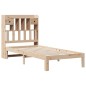 vidaXL Massivholzbett mit Regal ohne Matratze 90x200 cm Kiefer