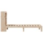 vidaXL Massivholzbett mit Regal ohne Matratze 90x200 cm Kiefer