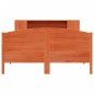 vidaXL Massivholzbett mit Regal ohne Matratze Wachsbraun 160x200 cm vidaXL Massivholzbett mit Regal ohne Matratze Wachsbraun 160x200 cm